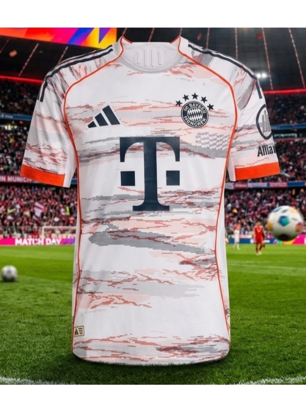 $150 Adidas FC Bayern Munich 2025/2026 Authentic Away Jersey White
